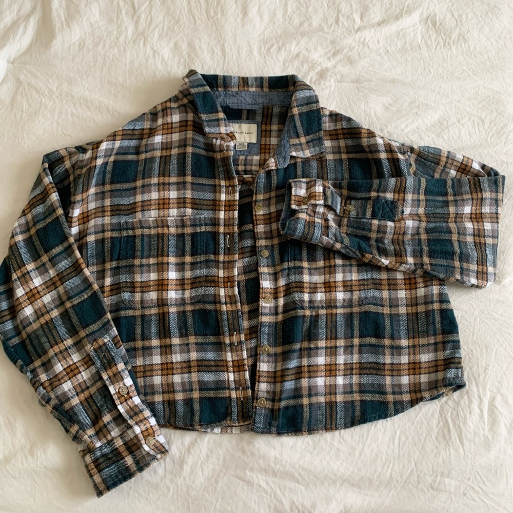Cropped Flannel 🤎